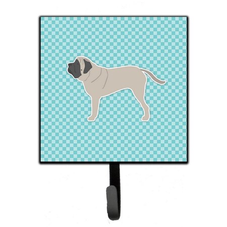 Micasa English Mastiff Checkerboard Blue Leash or Key Holder MI227575